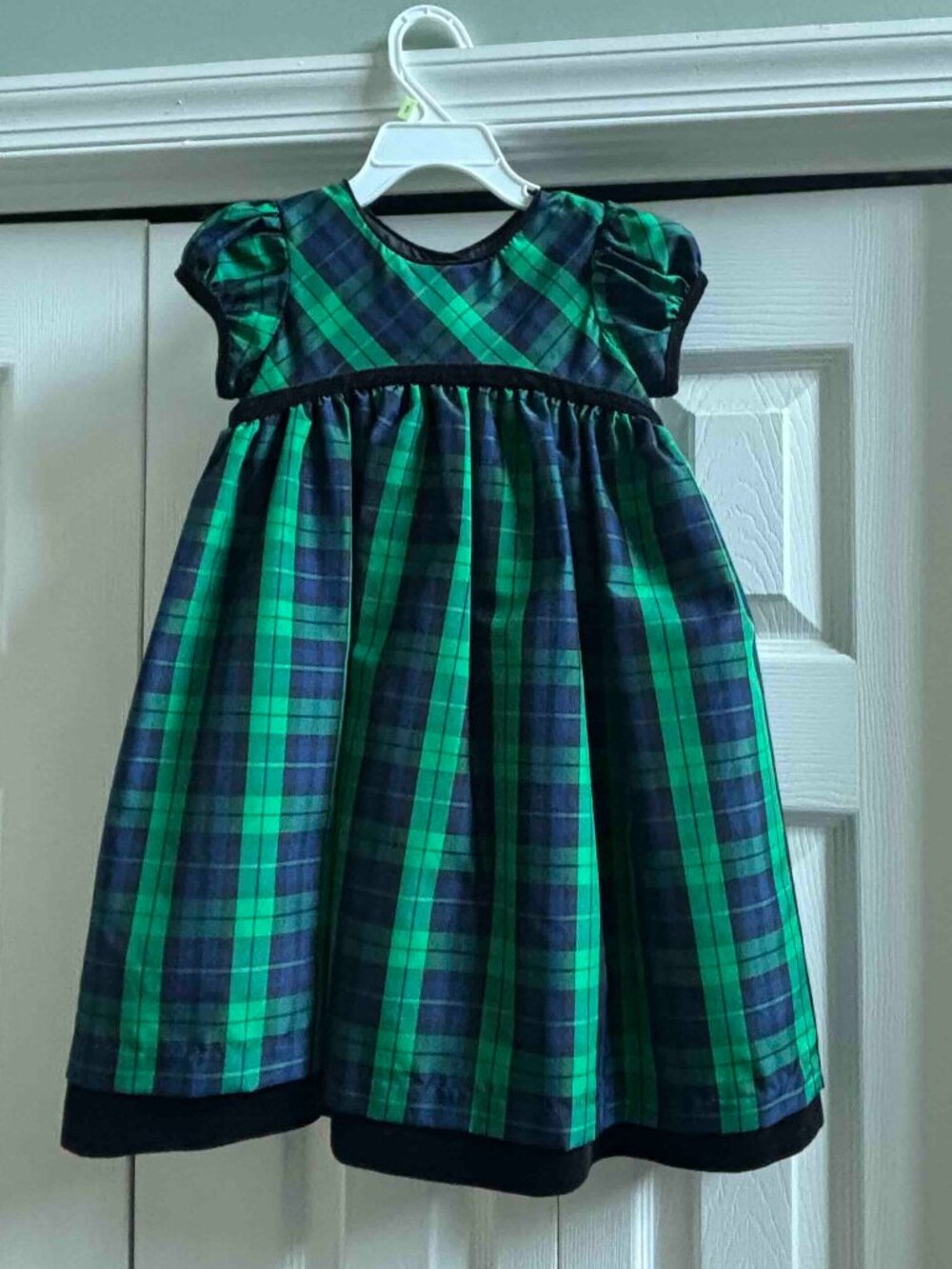 Blue, Black & Green Girl's dress